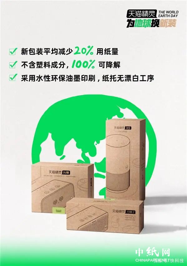 天猫精灵启动“环保包装换新计划” 可减少包装纸用量20%欧宝app